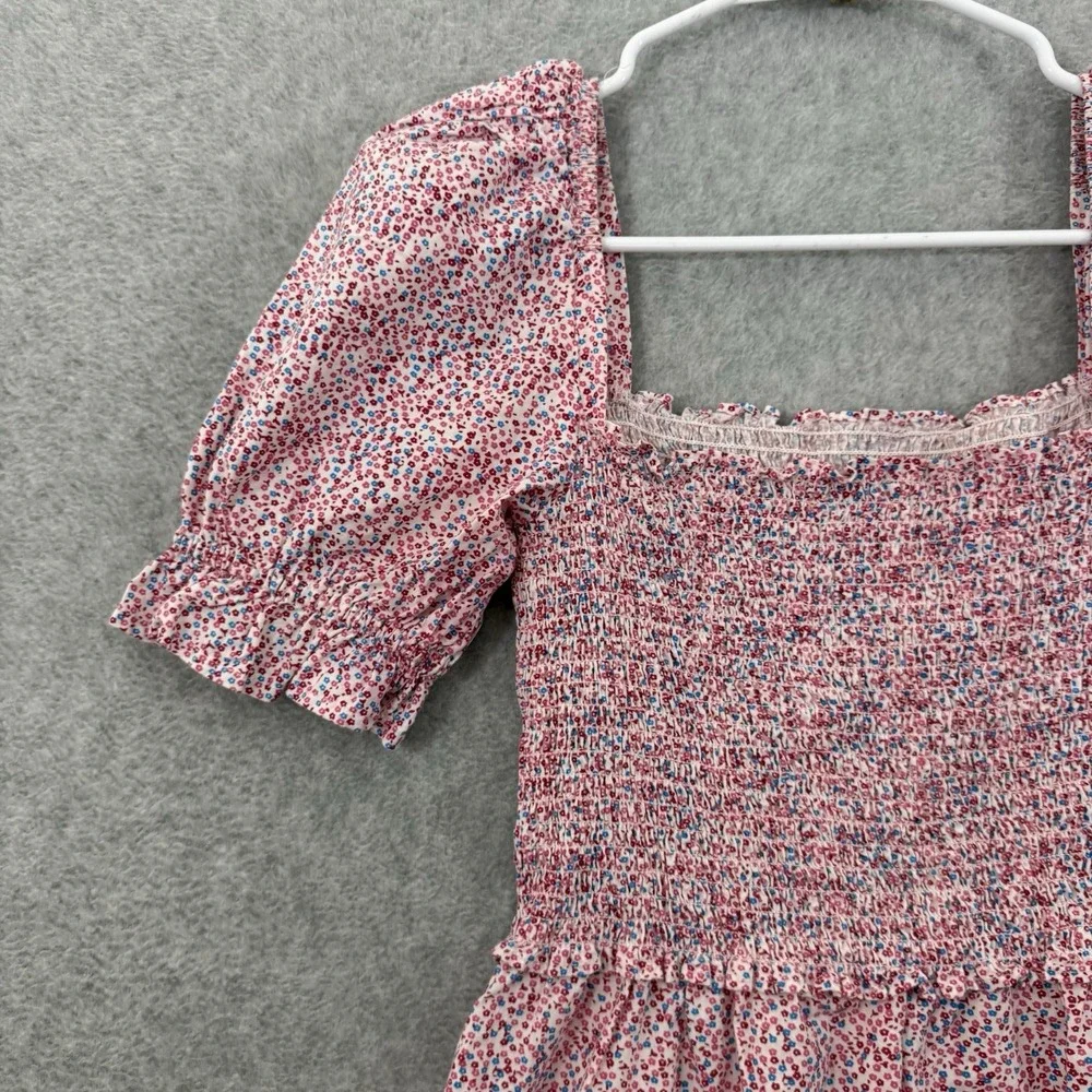 French Connection Rhodes Puff Sleeve Smock Mini Dress Size 4